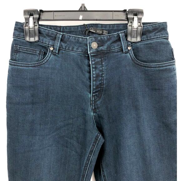 PRANA Women's Buxton Jeans Size 6/28 Deep Blue Stretch Mid-Rise Boyfriend NWT - Picture 4 of 10